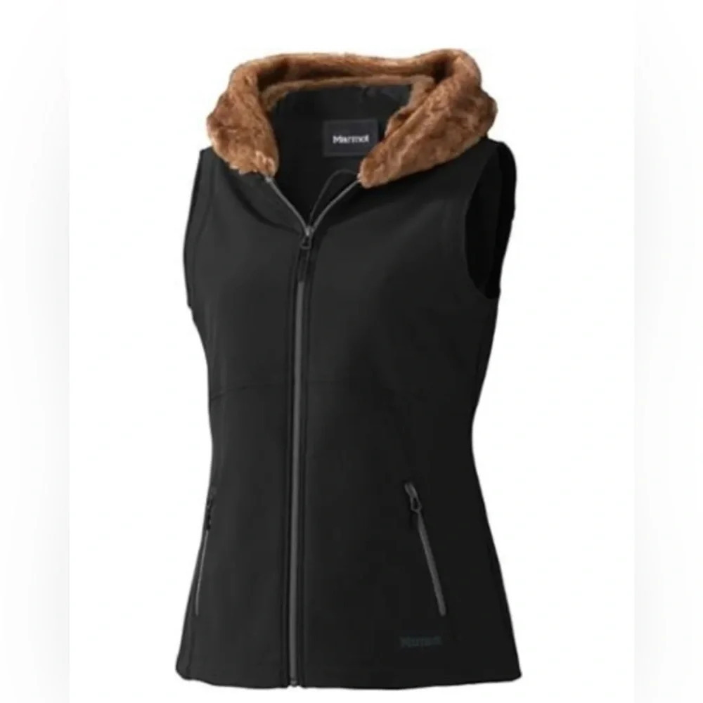 ! Marmot Women's Furlong Softshell Hooded Vest-L (OUT OF STOCK EVERYWHERE)